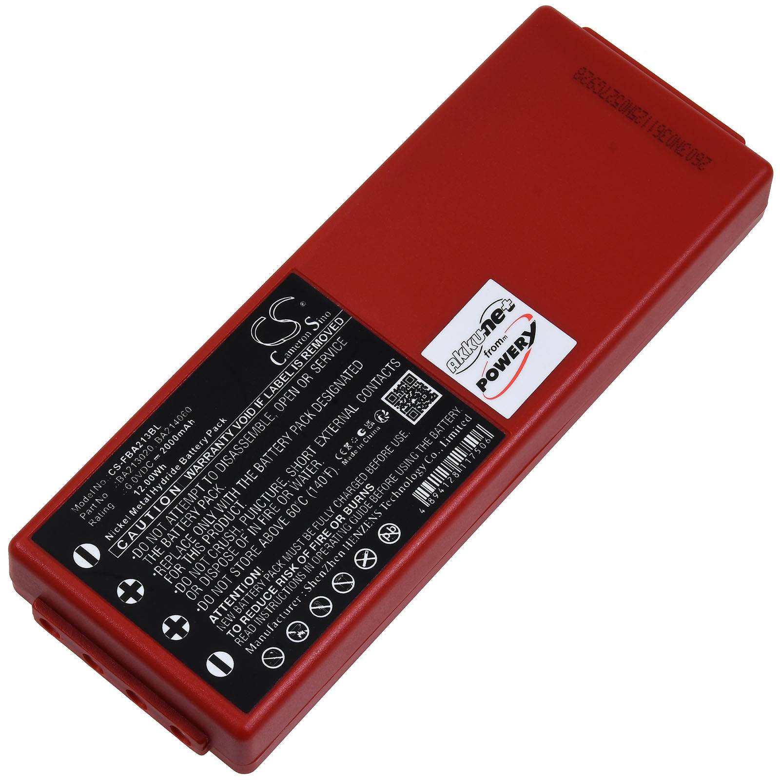 Powery Akku für Kran-Funkfernsteuerung HBC Typ BA213020, 6V, NiMH