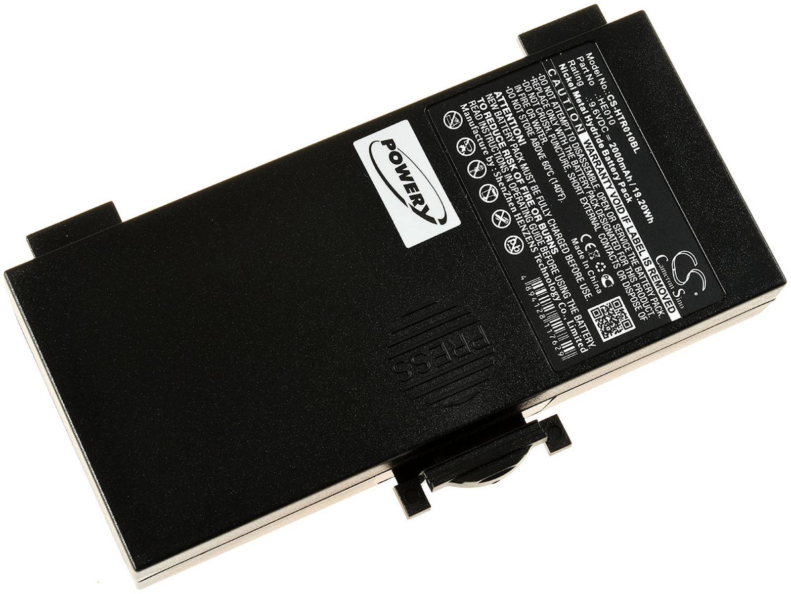 Powery Akku für Kran-Funkfernsteuerung Hetronic 70745 / FBH1200 / Typ FBH-1200 / HE010, 9,6V, NiMH