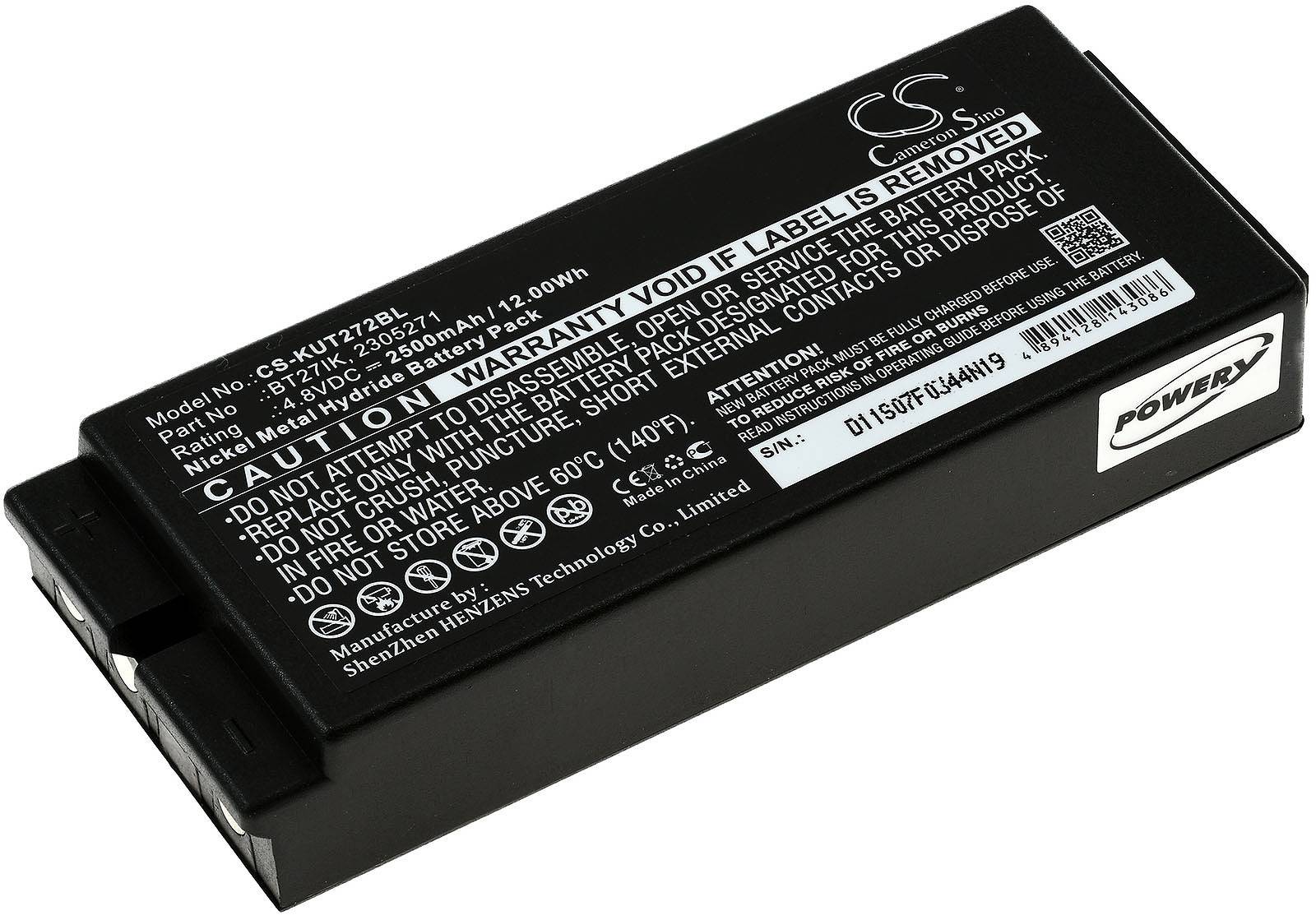 Powery Akku kompatibel mit Iribarri Typ BT27iK, 4,8V, NiMH