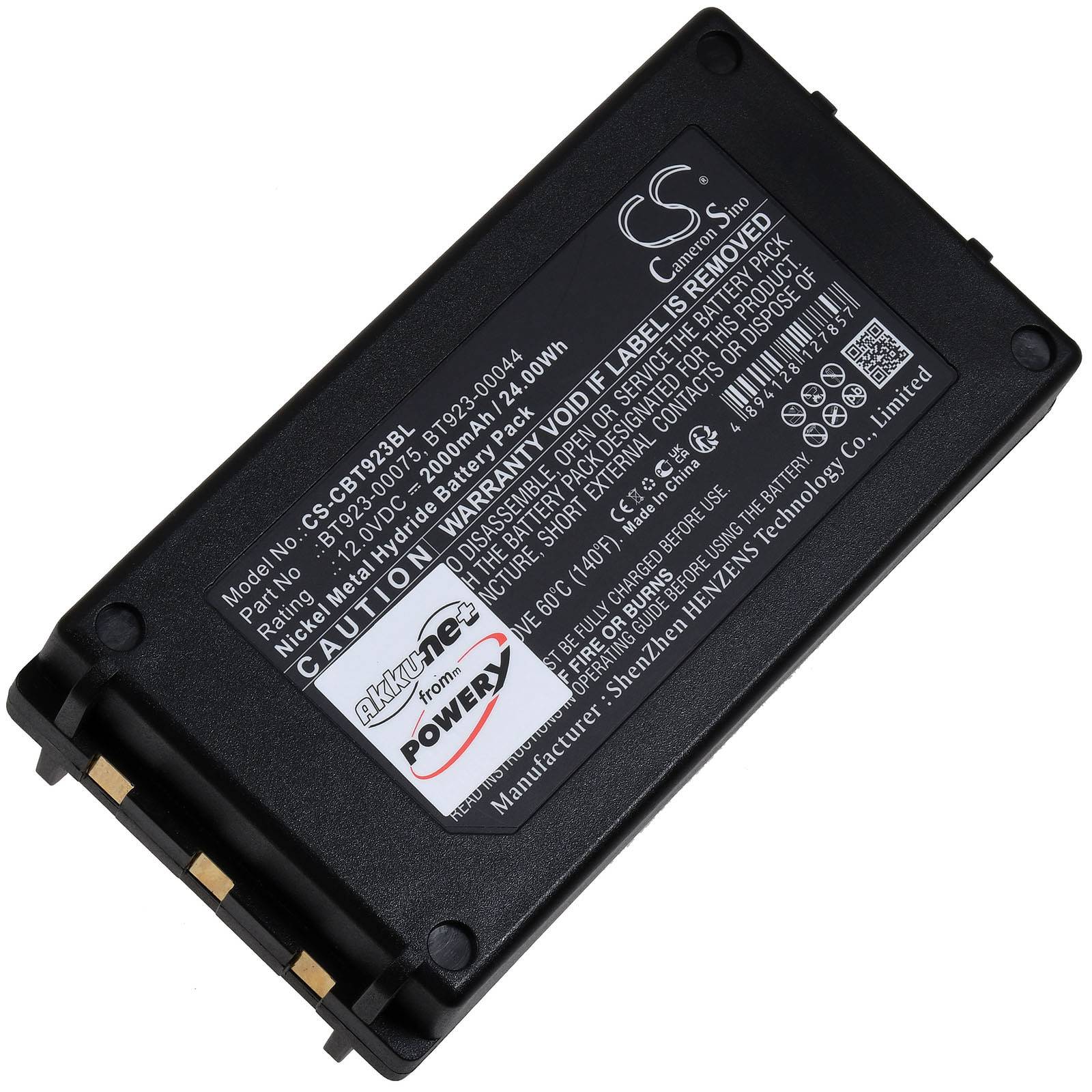 Powery Akku für Kran-Funkfernsteuerung Cattron Theimeg Easy / Mini / TH-EC 30 / Typ BT 923-00075, 12V, NiMH