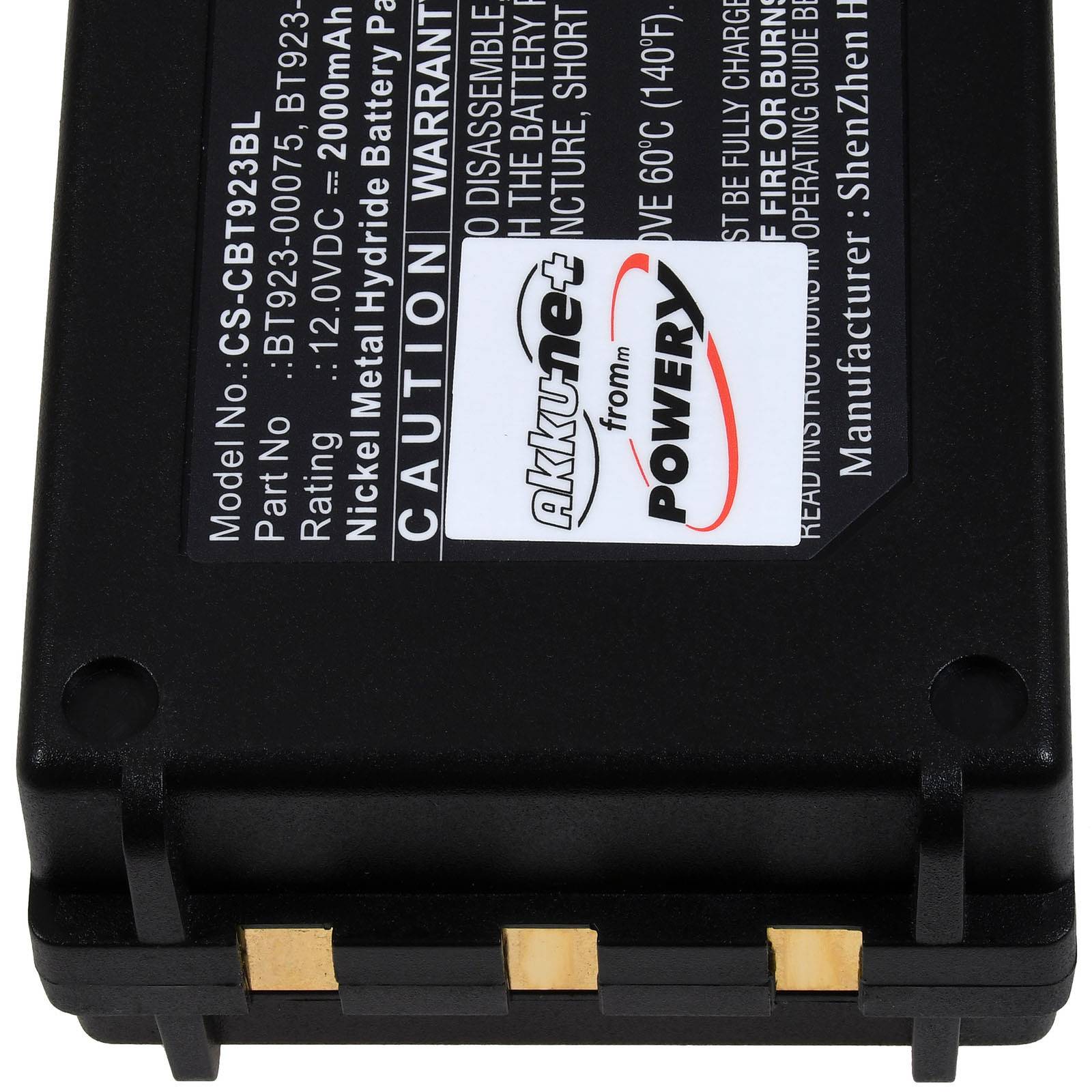 Powery Akku für Kran-Funkfernsteuerung Cattron Theimeg Easy / Mini / TH-EC 30 / Typ BT 923-00075, 12V, NiMH