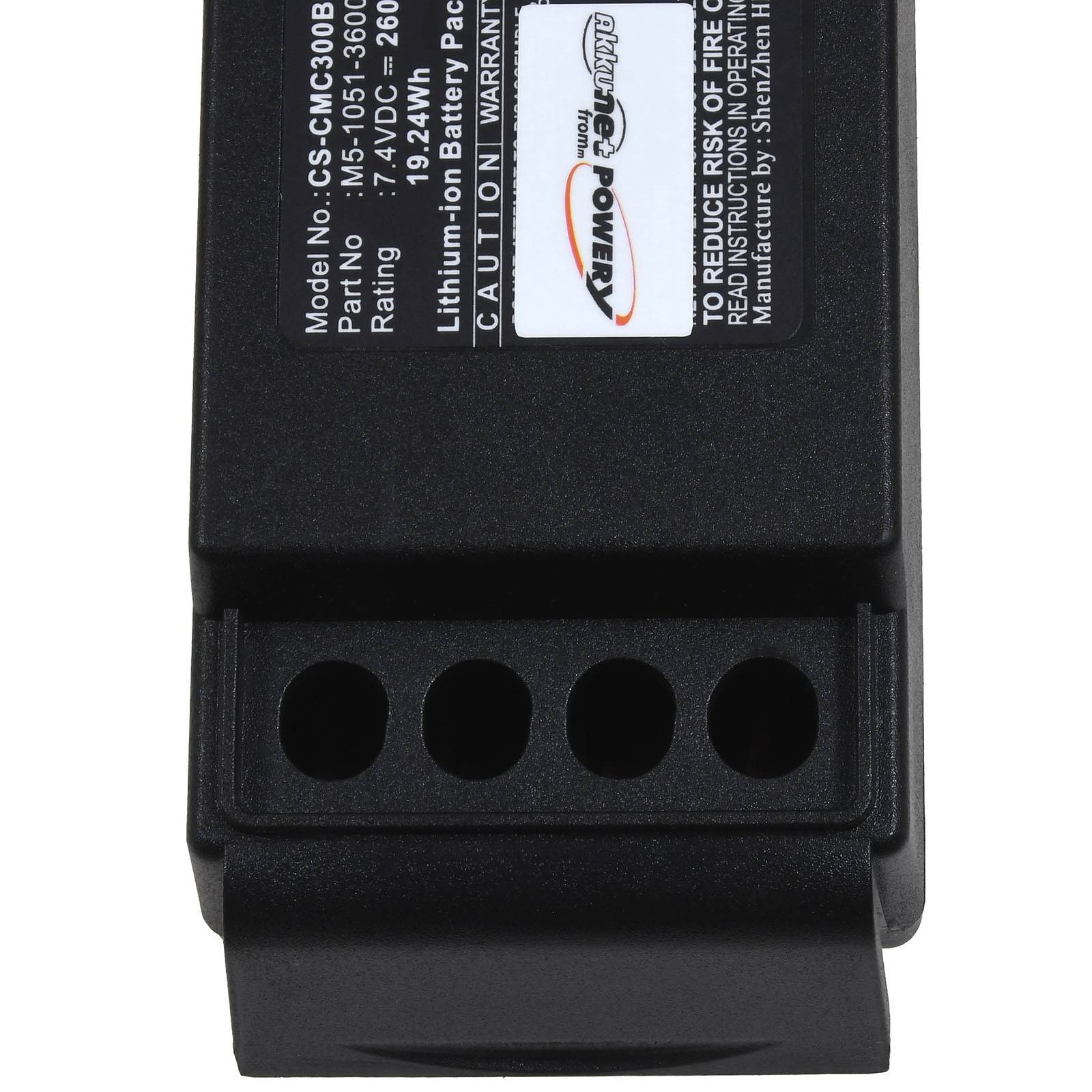 Powery Akku für Kran-Funkfernsteuerung Cavotec MC-3000 / MC-3 / Typ M5-1051-3600, 7,4V, Li-Ion