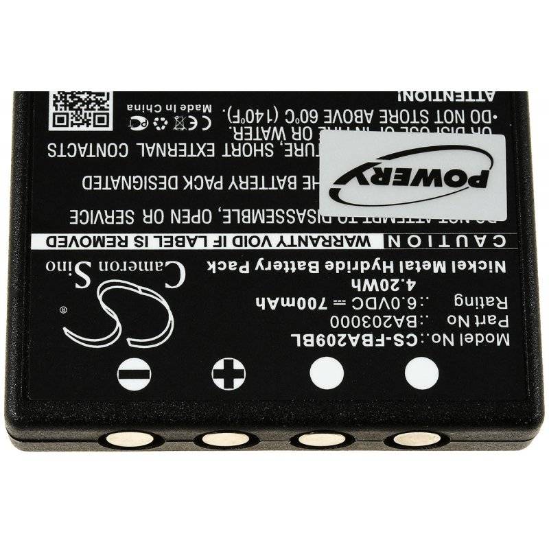 Powery Akku für Kran-Funkfernbedienung HBC Micron 4 / Typ FUB9NM, 6V, NiMH