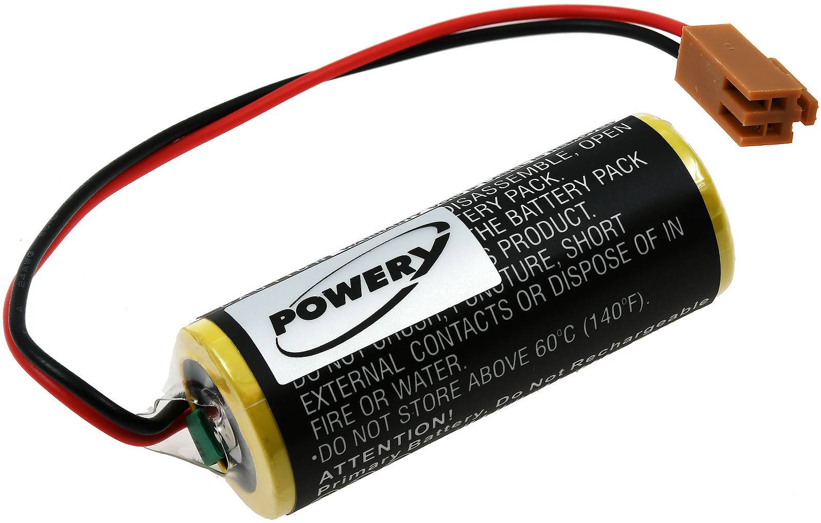 Powery SPS-Lithiumbatterie für GE FANUC 15-B / Typ A02B-0200-K102, 3V, Lithium-Mangandioxid