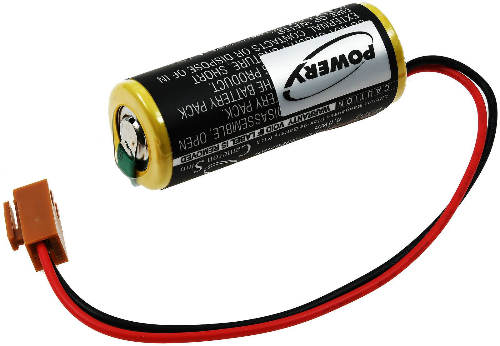 Powery SPS-Lithiumbatterie für Sanyo CR17450E-R, 3V, Lithium-Mangandioxid