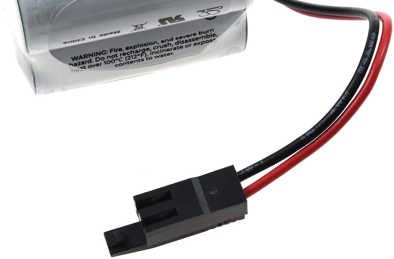 Powery SPS-Lithiumbatterie kompatibel mit Panasonic Typ BR-2/3AGCT4A, 6V, Lithium-Mangandioxid