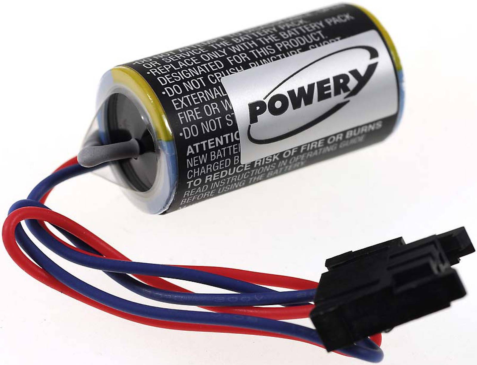 Powery SPS-Lithiumbatterie für Mitsubishi A1S Serie / Typ A6BAT, 3,6V, Lithium-Mangandioxid