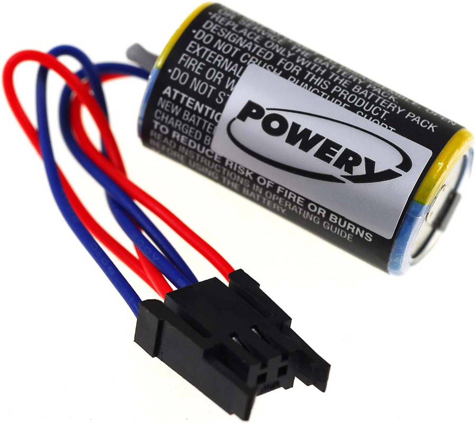 Powery SPS-Lithiumbatterie für Mitsubishi Typ A6BAT-MRBAT, 3,6V, Lithium-Mangandioxid