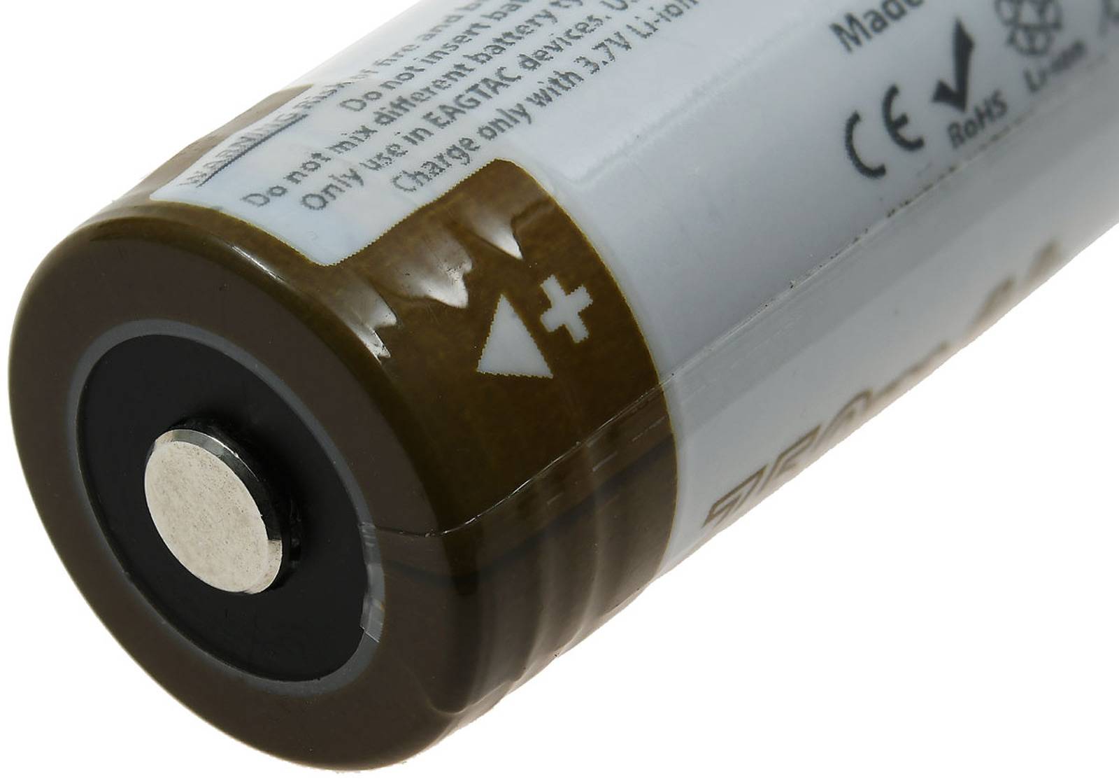 EagleTac CR123 A Li-Ion Akku 16340 (CR123A, RCR123) 750mAh 3,7V IC Protection, 3,7V, Li-Ion