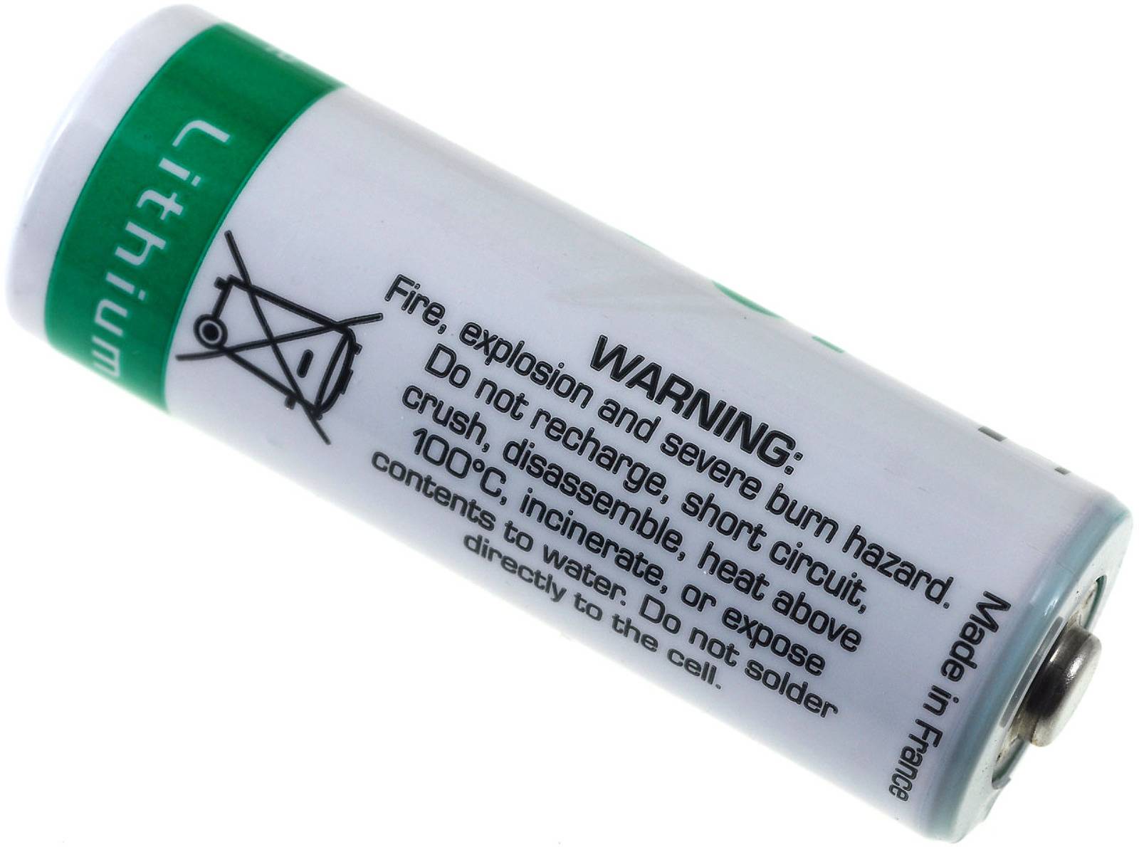 Lithium Batterie Saft LST 17500 A / LS17500 A Mignon 3,6V, 3,6V, Lithium-Thionylchlorid