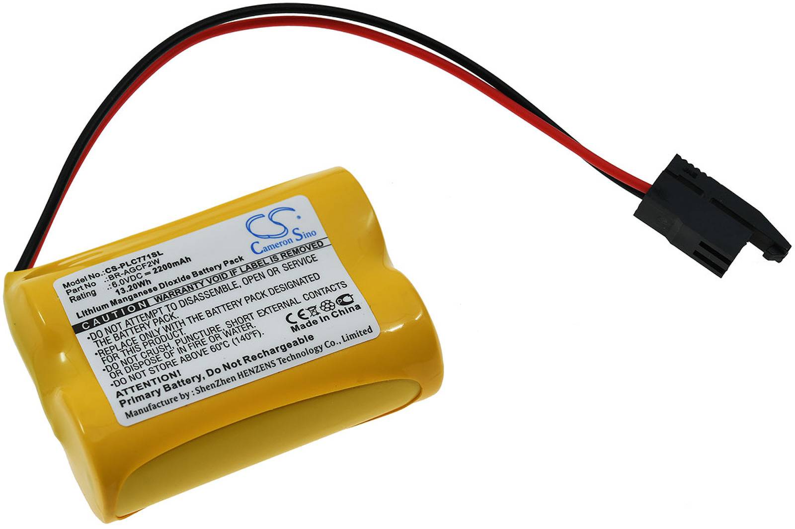 Powery SPS-Lithiumbatterie kompatibel mit GE BR-AGCF2W / FANUC A98L-0031-0011/L, 6V, Lithium-Mangandioxid