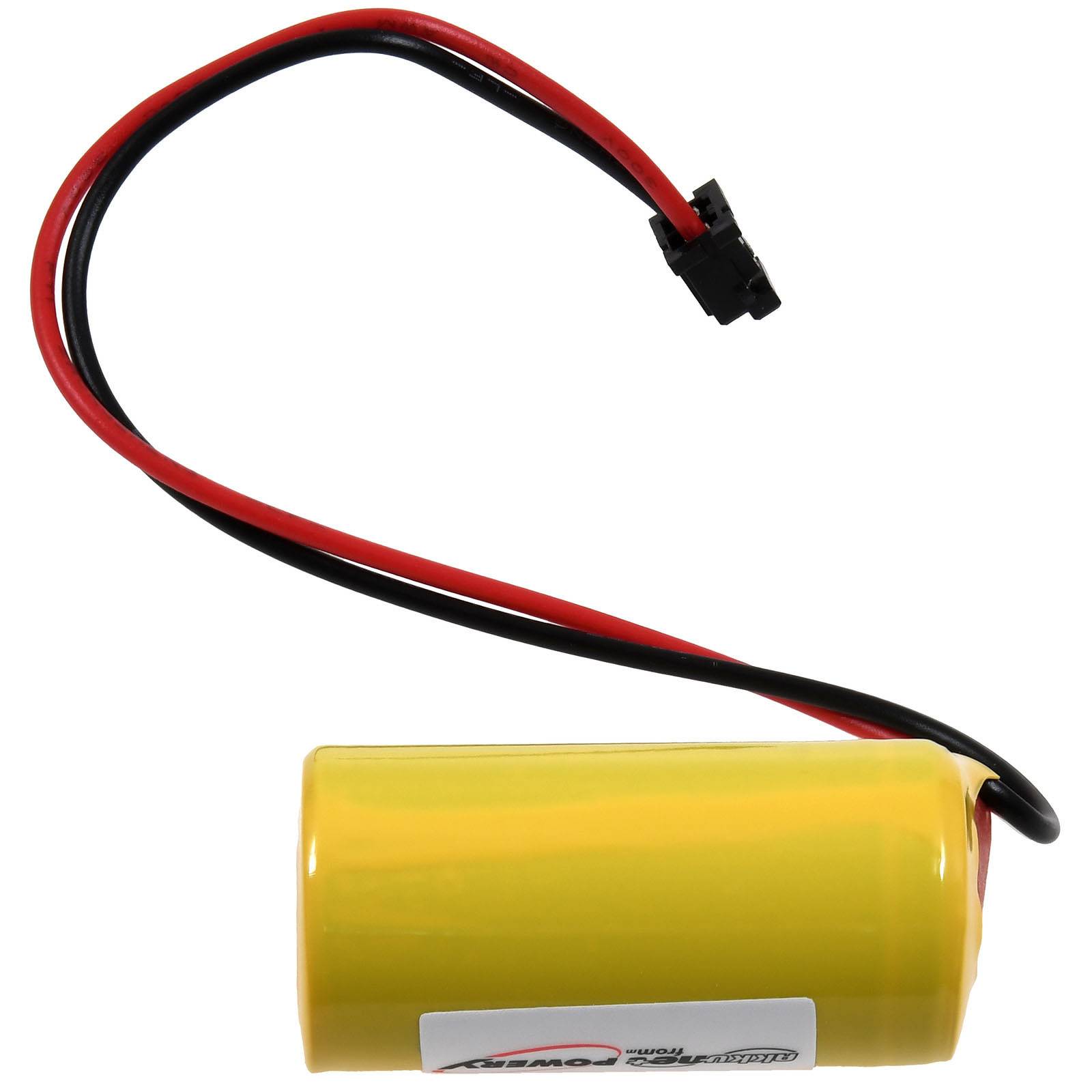 Powery SPS-Lithiumbatterie kompatibel mit Mitsubishi ER2/3A / Typ Q6BAT, 3V, Lithium-Mangandioxid
