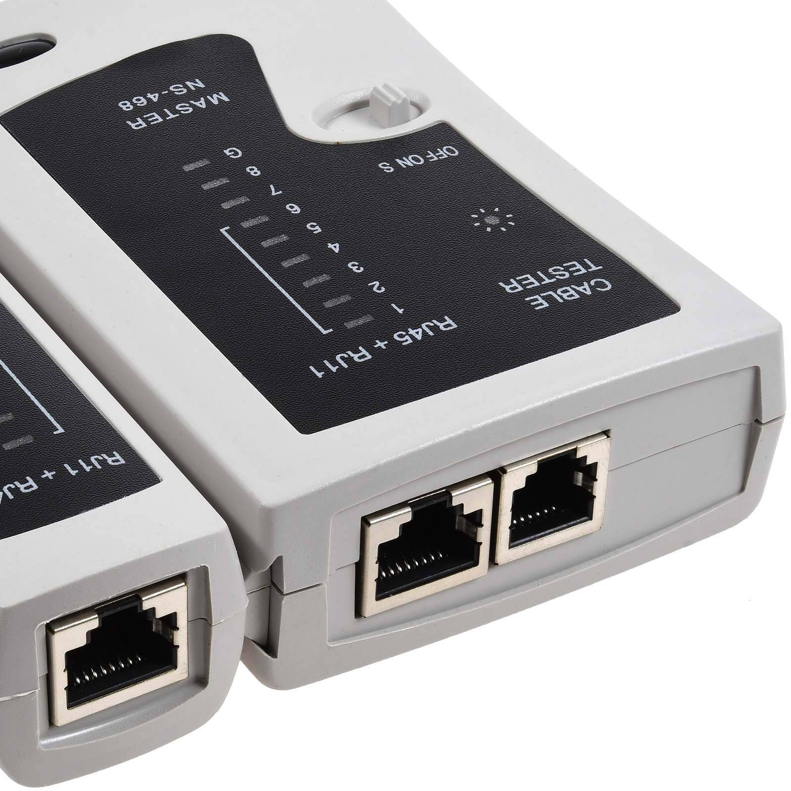 Netzwerk Kabeltester zur Prüfung von CAT 5/6 Netzwerk- u. ISDN-Verbindungen