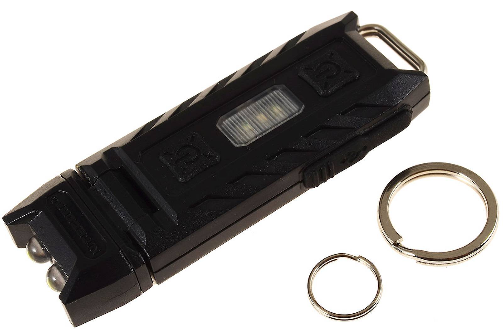 Nitecore THUMB LED Schlüsselanhänger-Taschenlampe 120° neigbarer Kopf bis 85 lumen Schwarz, Li-Ion