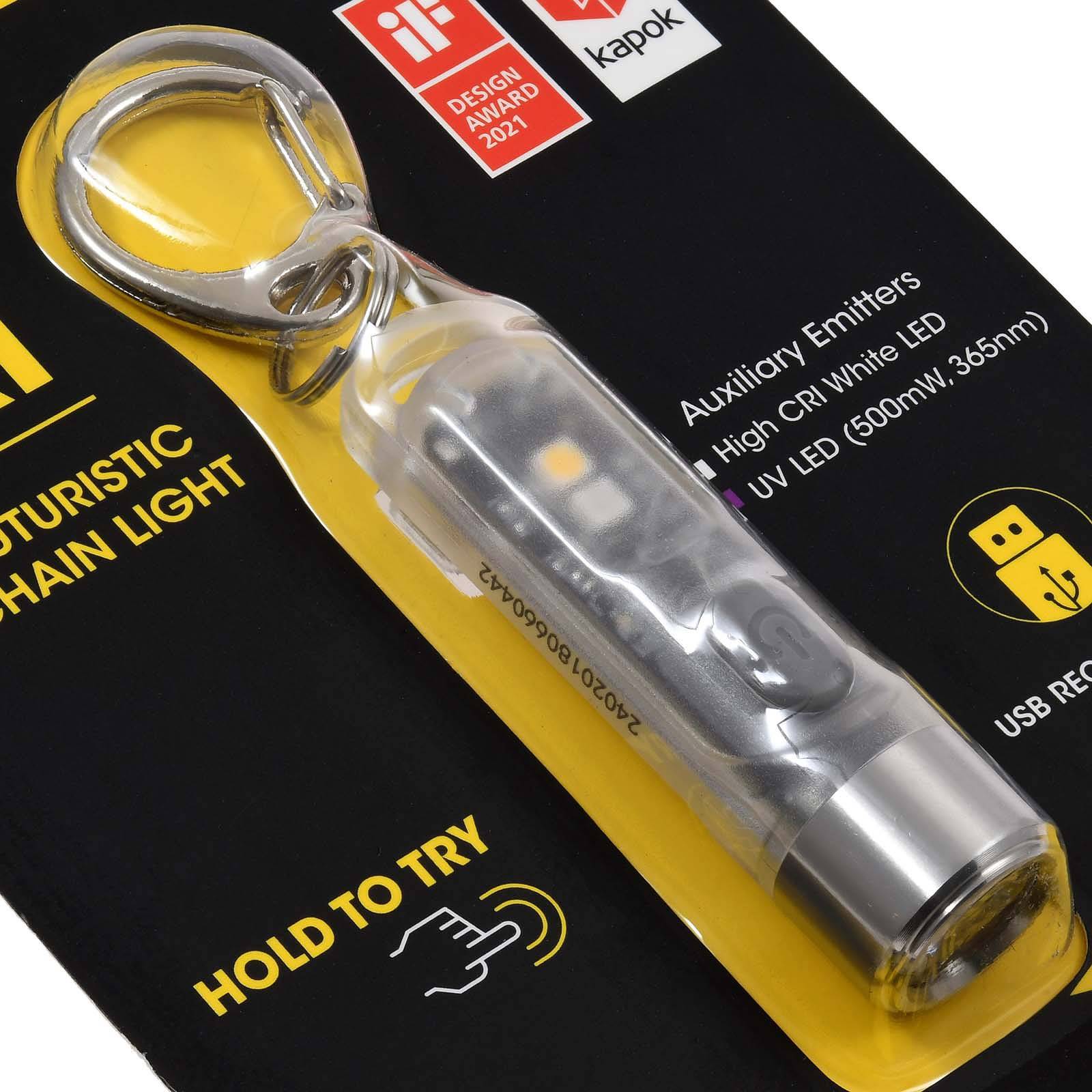 Schlüsselanhänger-Taschenlampe Nitecore TIKI - 300 Lumen mit USB-C, Li-Ion