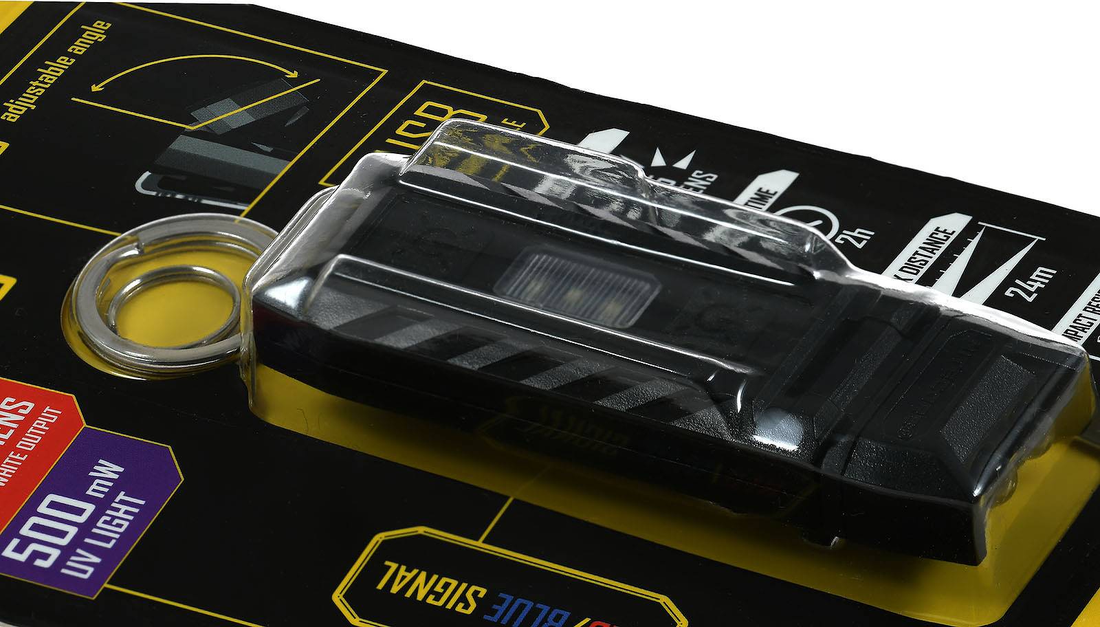 Nitecore THUMB UV Mini-Schlüsselanhänger-Lampe mit UV-Licht mit 45 Lumen, Li-Ion