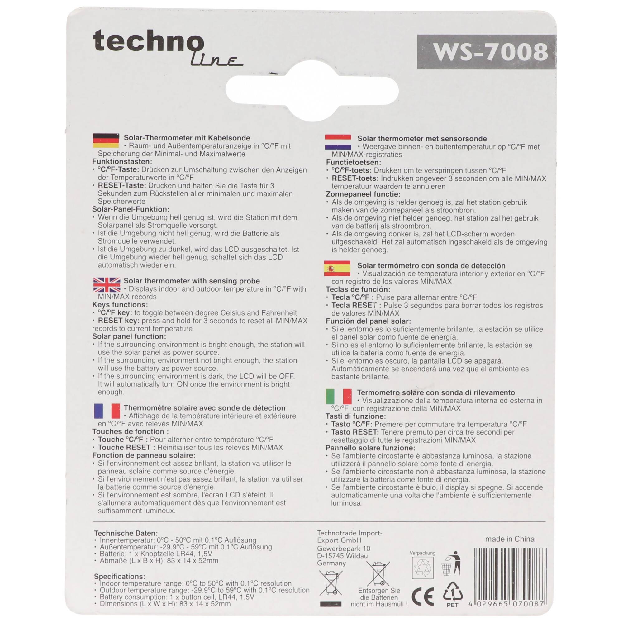 WS 7008 - ThermoMeter