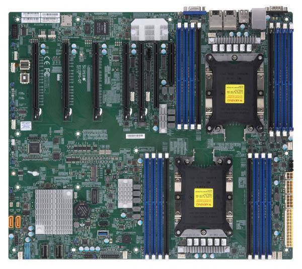 SUPERMICRO X11DPG-QT - Motherboard - Socket P - 2 Unterstützte CPUs - C621 - USB 3.0 - 2 x 10 Gigabit LAN - Onboard-Grafik - HD Audio (8-Kanal)