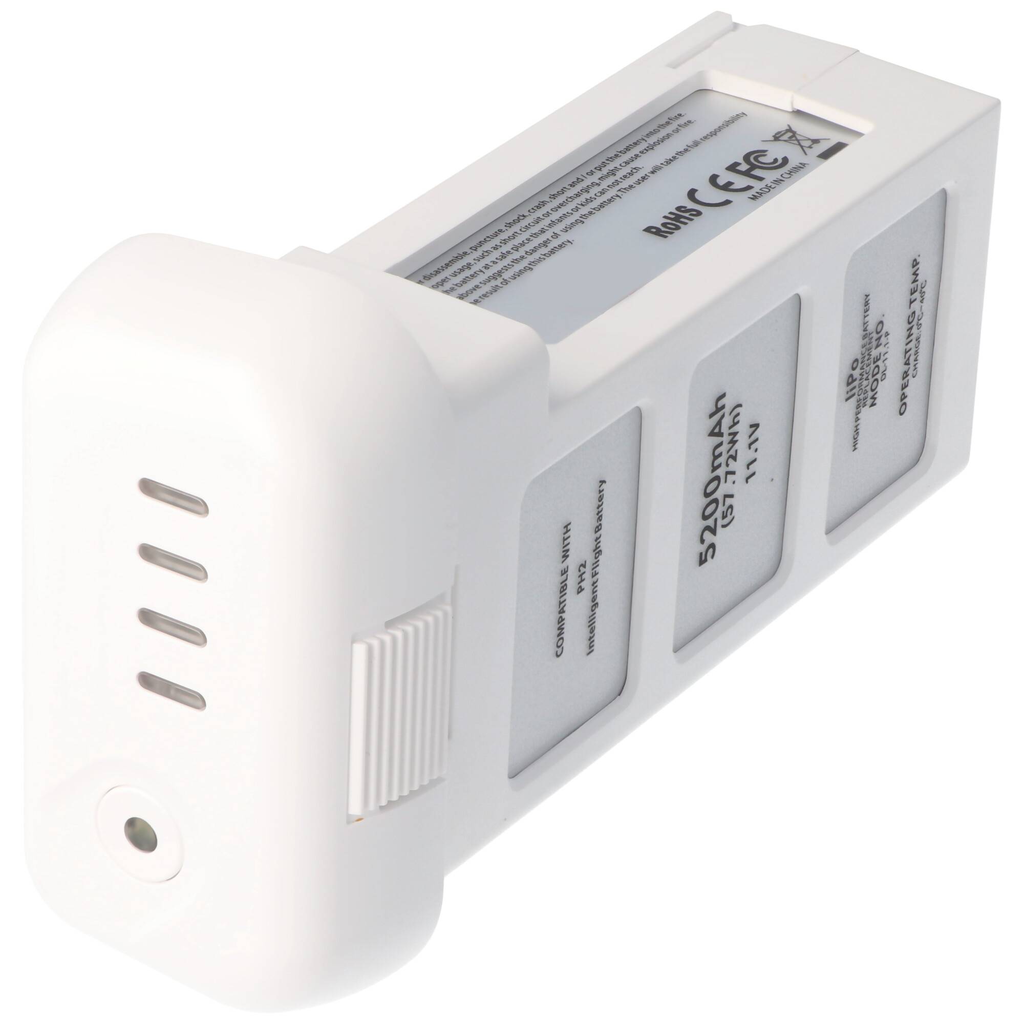 Akku passend für DJI Phantom 2 Li-Polymer Akku 733496 11,1 Volt 5200mAh 57,7Wh