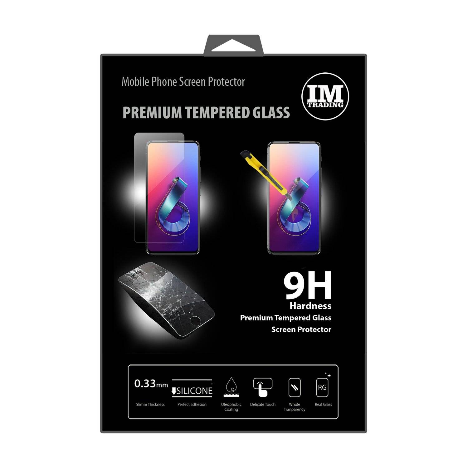 cofi1453 Schutzglas 9H kompatibel mit ASUS ZENFONE 6 (ZS630KL) Displayschutzfolie Schutzfolie Passgenau Glas
