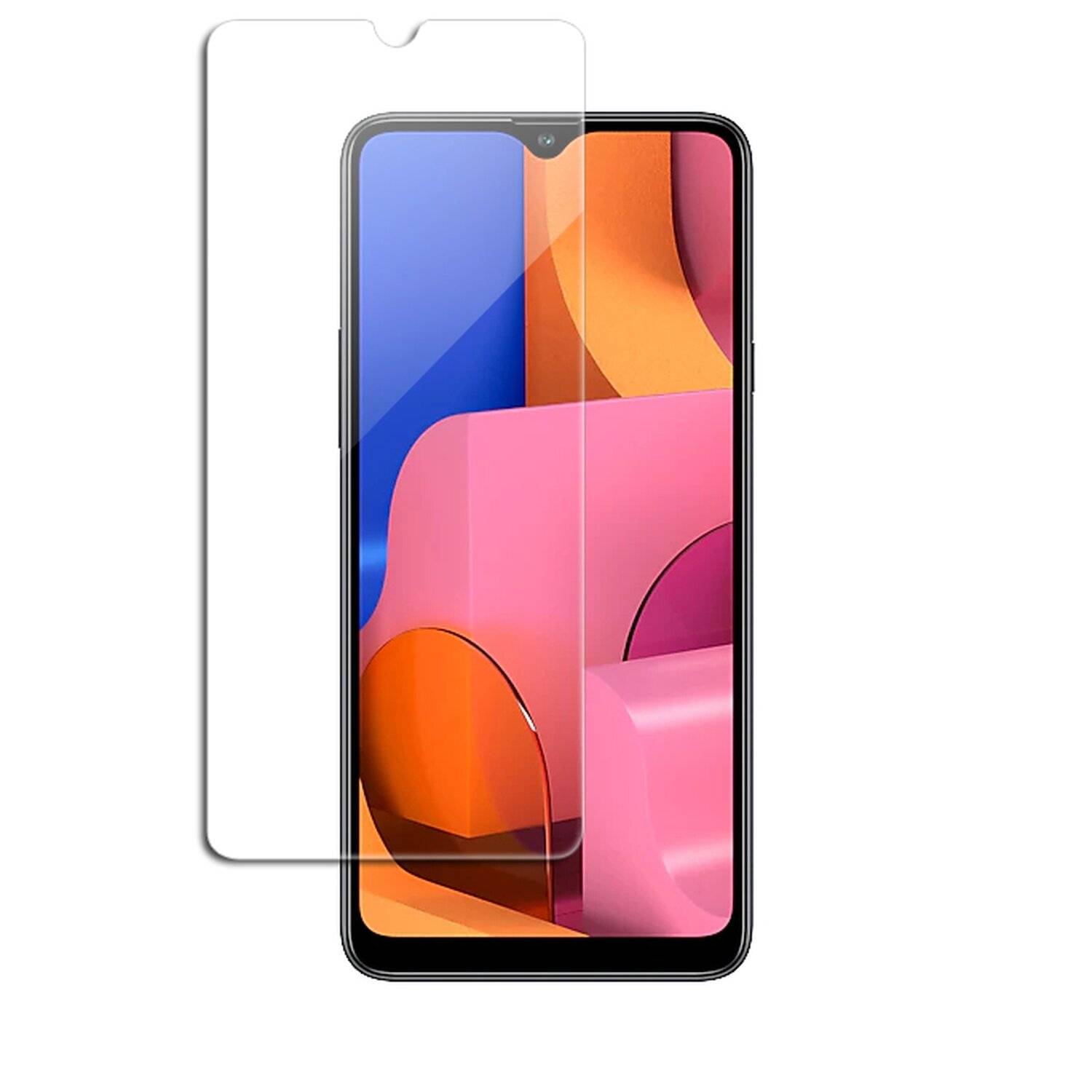 3X Schutz Schutz Glas 9H Tempered Glass Display Schutz Folie Display Glas Screen Protector Samsung Galaxy A20S ( A207F )