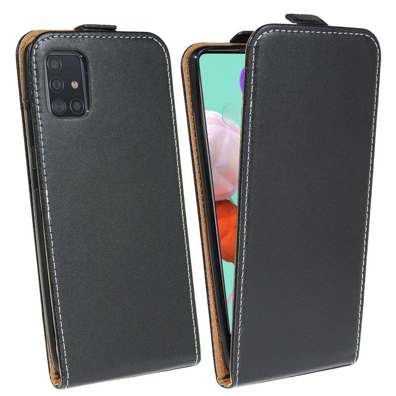 Flip Case für Samsung Galaxy M51 (G780F) Handy Tasche vertikal aufklappbar Schutzhülle Klapp Hülle Schwarz