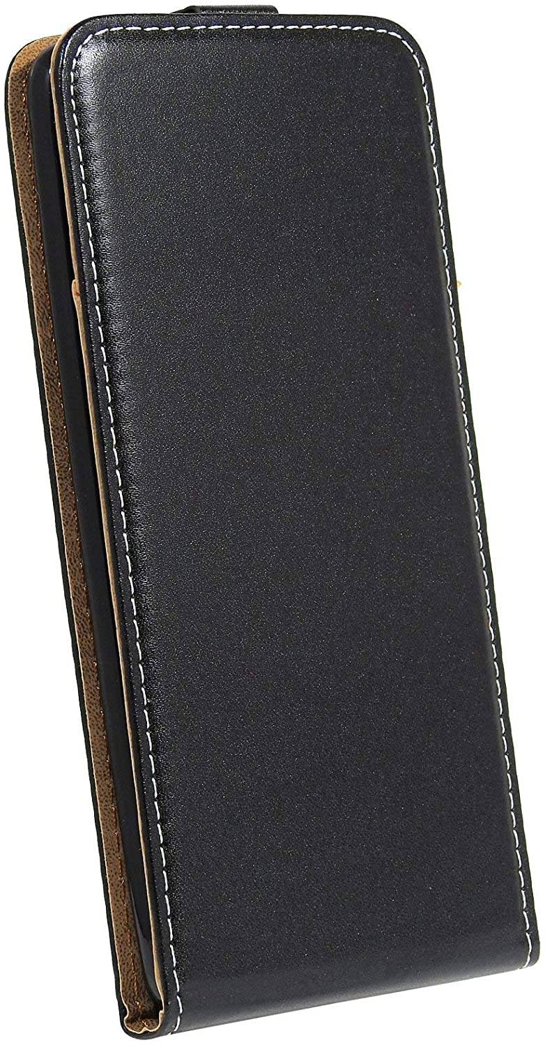 Flip Case für Samsung Galaxy A42 5G Handy Tasche vertikal aufklappbar Schutzhülle Klapp Hülle Schwarz