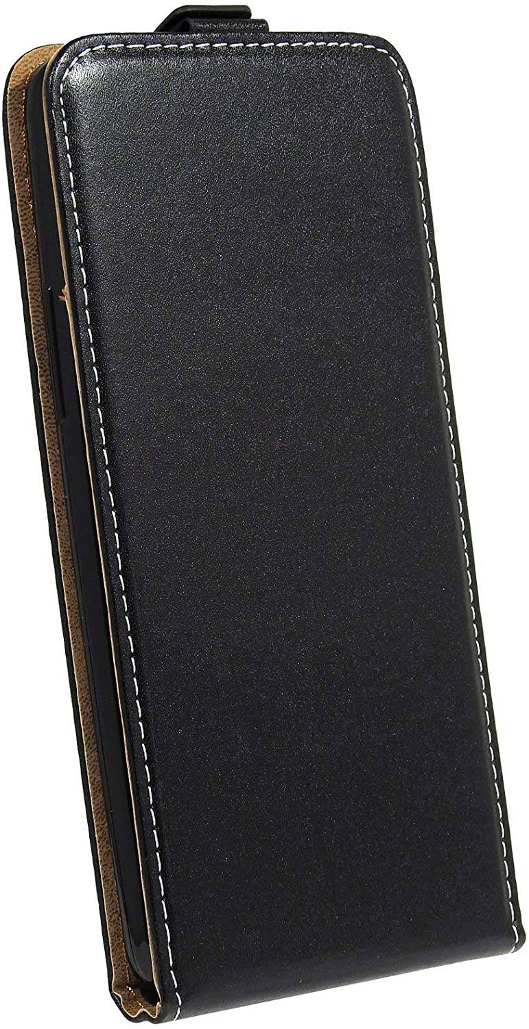 Flip Case für Samsung Galaxy A20S (A207F) Handy Tasche vertikal aufklappbar Schutzhülle Klapp Hülle Schwarz