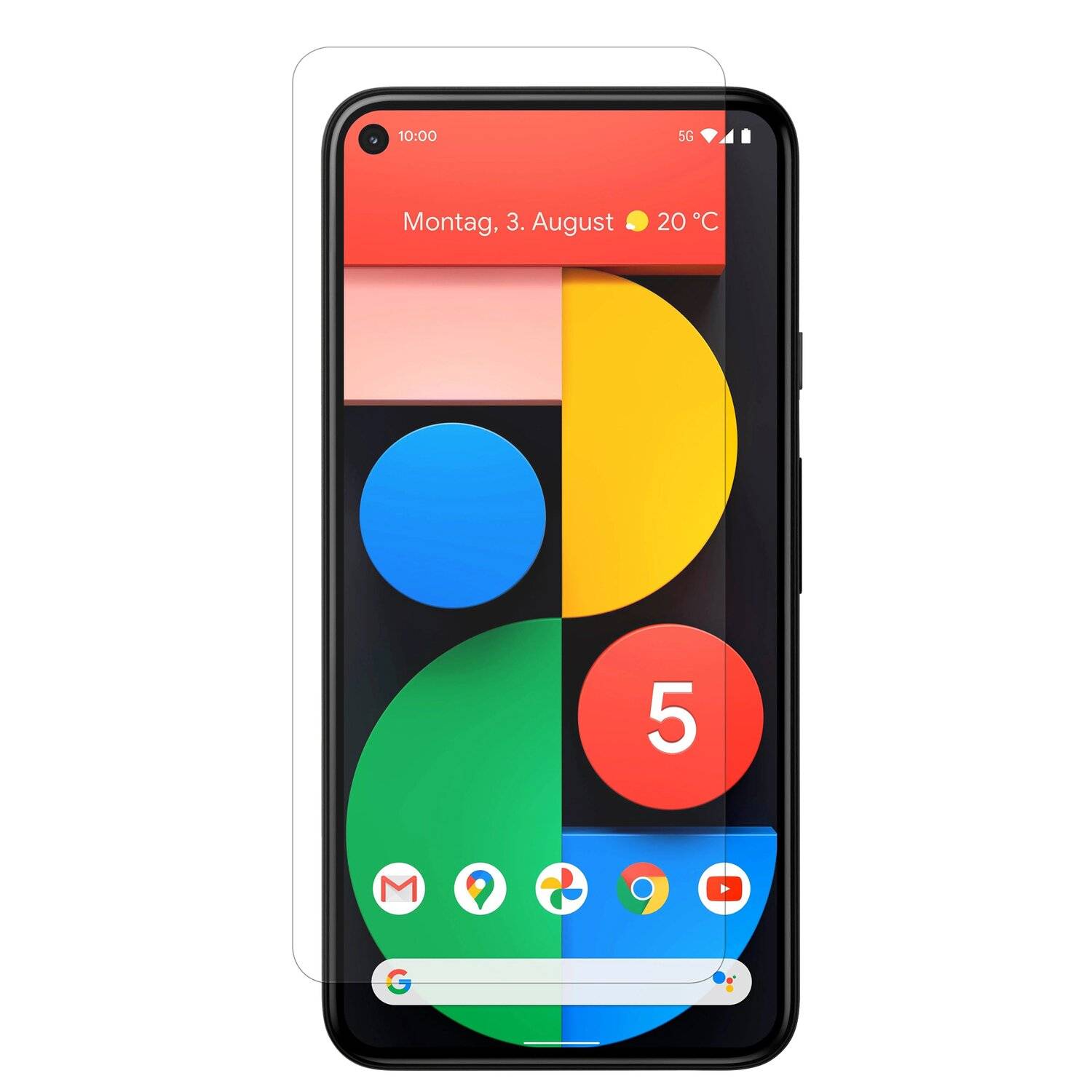 3X Schutz Schutz Glas 9H Tempered Glass Display Schutz Folie Display Glas Screen Protector für Google Pixel 5