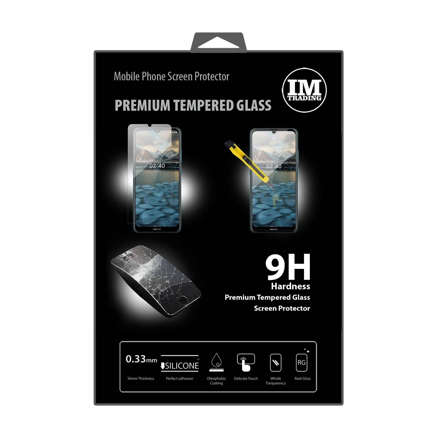 cofi1453® Schutzglas 9H kompatibel mit Nokia 2.4 Displayschutzfolie Schutzfolie Passgenau Glas