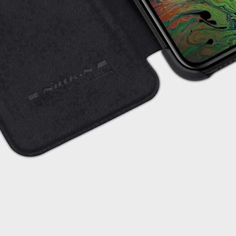 Nilkin Qin Premium ECHT LEDER Flip Klapp Handytasche Handyhülle Buch Tasche kompatibel mit Samsung Galaxy M21 (M213F)