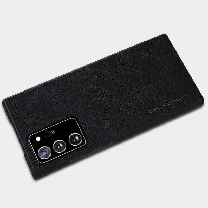 Nilkin Qin Premium ECHT LEDER Flip Klapp Handytasche Handyhülle Buch Tasche kompatibel mit Samsung Galaxy M21 (M213F)