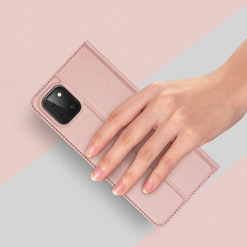 Buchtasche "Dux Ducis" für SAMSUNG GALAXY A20S (A207F) Handy Hülle Schutzhülle mit Standfunktion, Kartenfach Rose