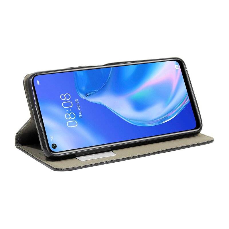 Smart View Spiegel Mirror Smart Cover Schale Etui für LG K51S Schutzhülle Tasche Case Schutz Clear Schwarz