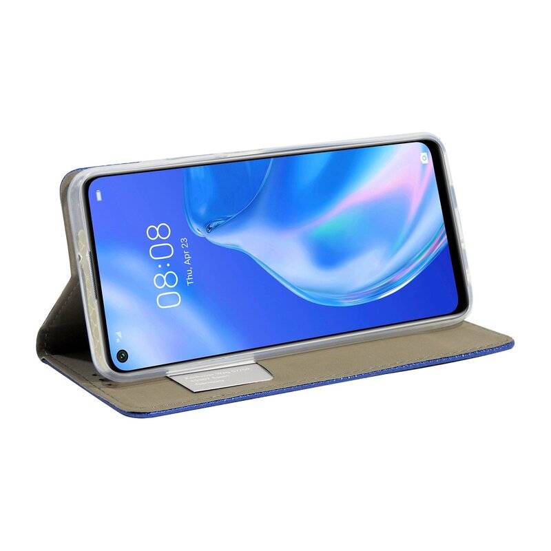 Smart View Spiegel Mirror Smart Cover Schale Etui für LG K51S Schutzhülle Tasche Case Schutz Clear Blau