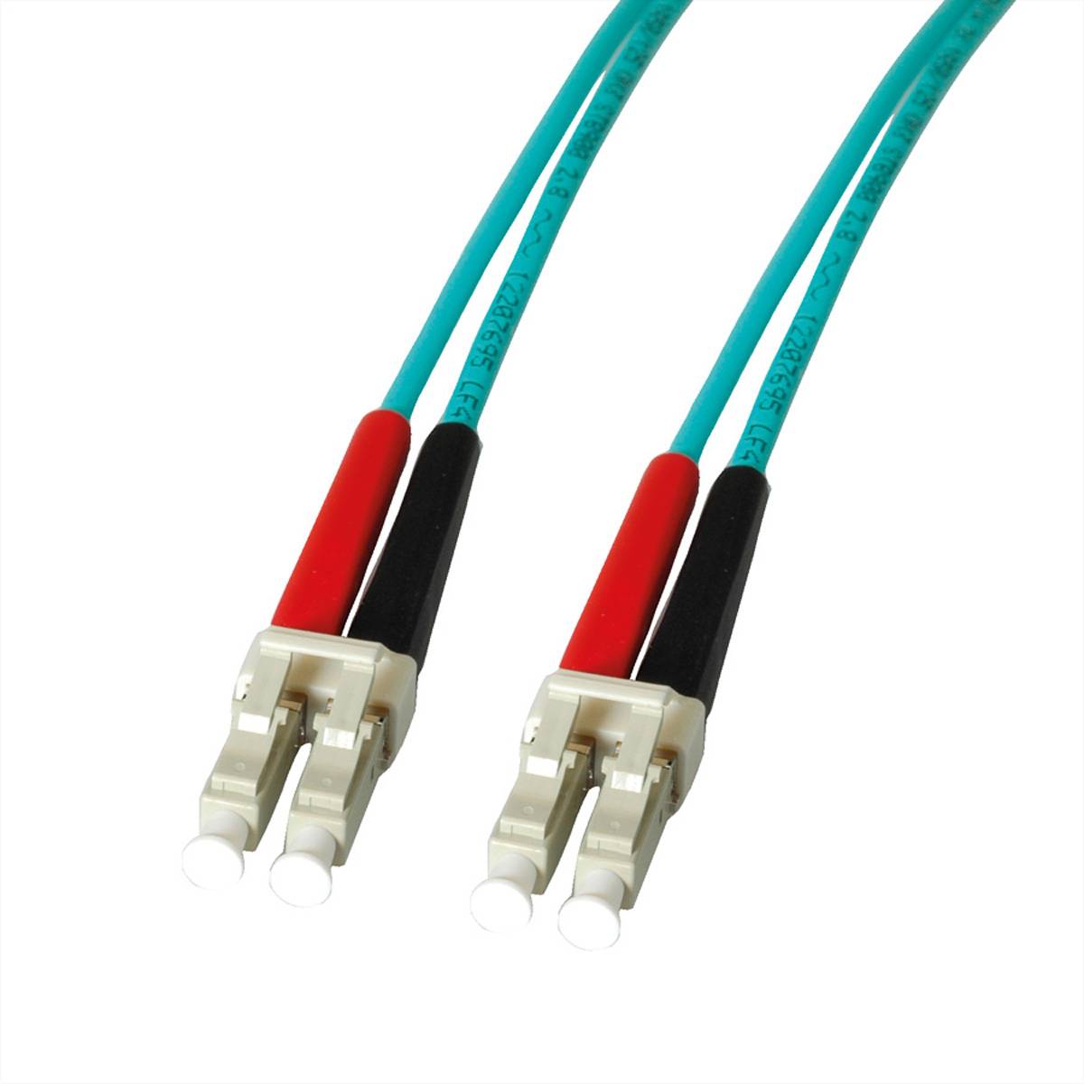 LEONI LWL-Kabel duplex 50/125µm OM3, Suhner LC/LC, 10 m