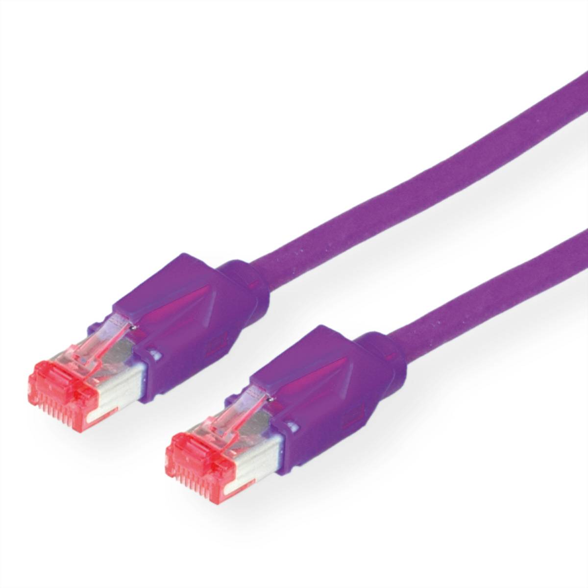 DÄTWYLER Patchkabel Kat.6 (Class E) S/FTP, CU 7702 flex LSOH, Hirose TM21, violett, 15 m