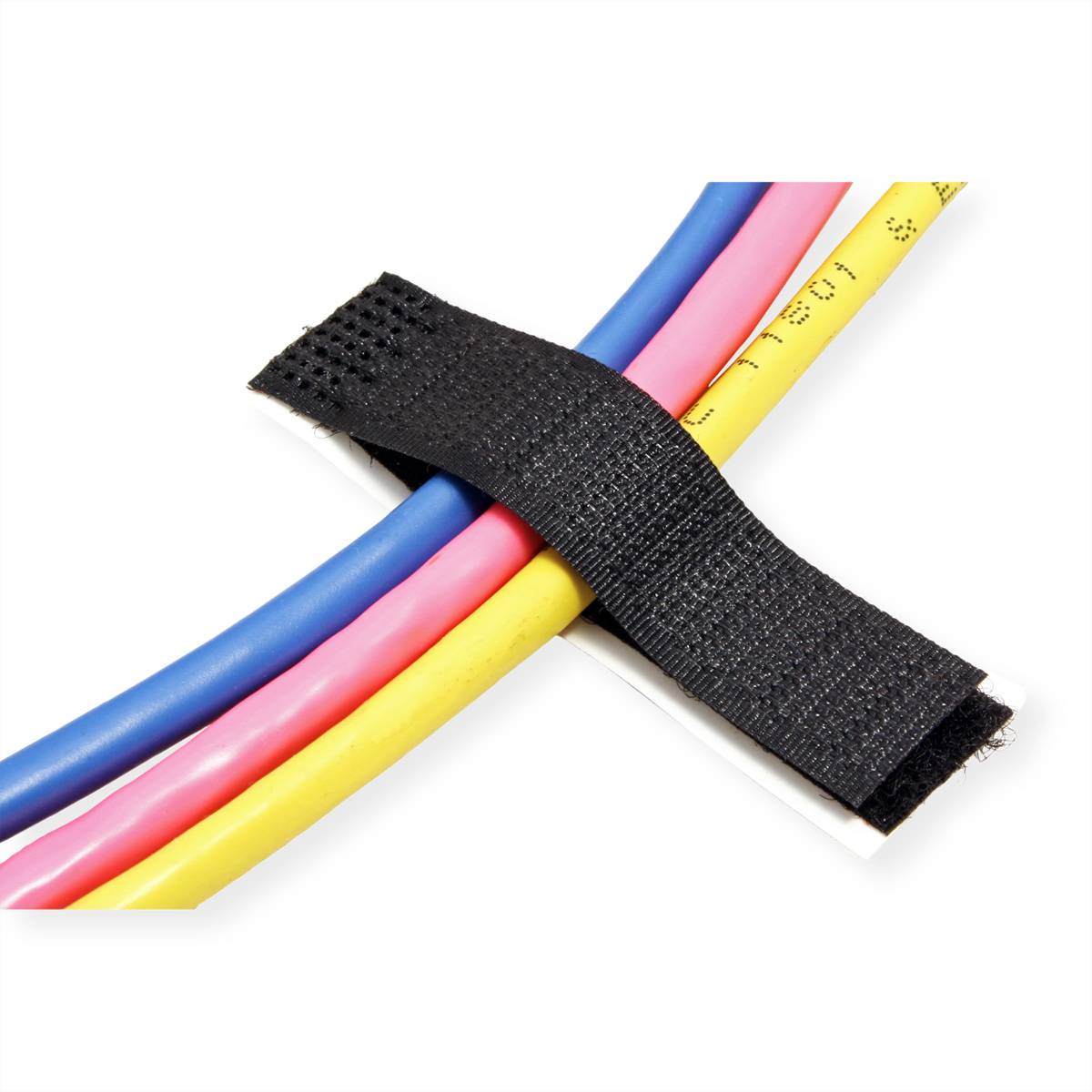 VELCRO® ONE-WRAP® Kabelflachverleger schwarz, einfach, 16 x 70 mm