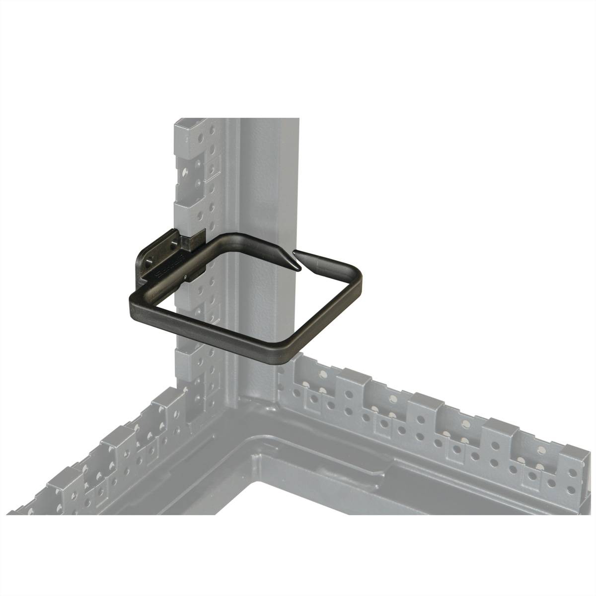 SCHROFF VARISTAR Kabelöse Kunststoff, 100x100, 4 St., an Holm (Schrankbreite 800 mm)