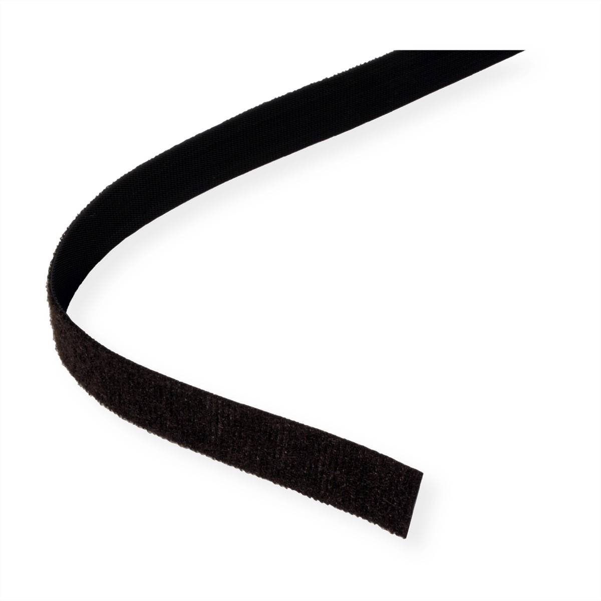 VELCRO® ONE-WRAP® Klettbandstreifen 20mm, unperforiert auf Rolle, schwarz, 25 m