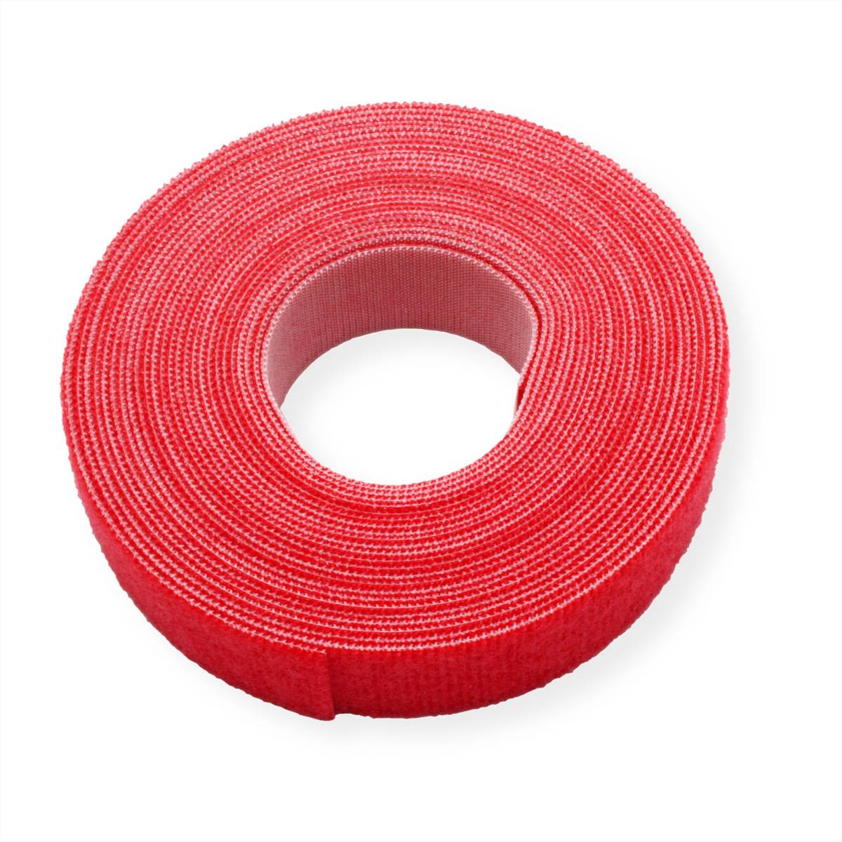 VELCRO® ONE-WRAP® Klettbandstreifen 20mm, unperforiert auf Rolle, rot, 25 m