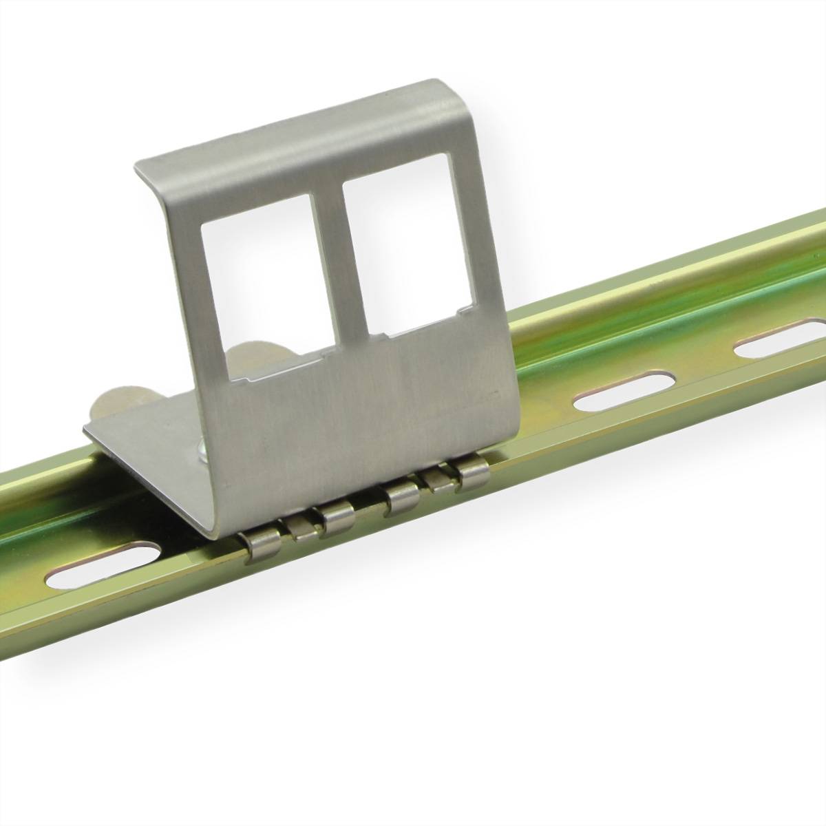 VALUE Hutschienen-Adapter unbestückt, für 2 Keystones