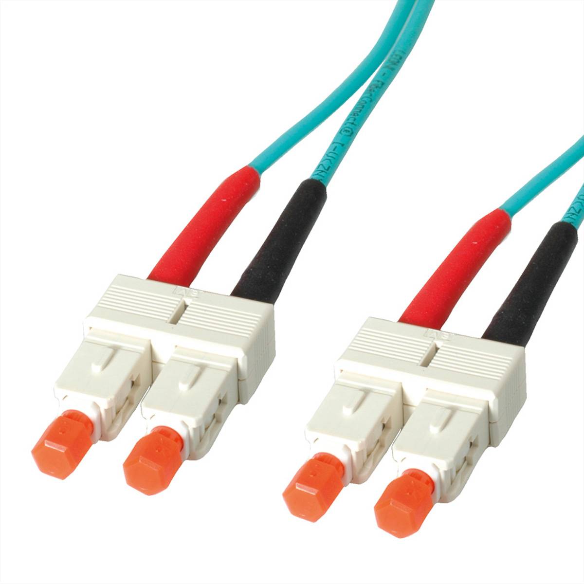 LEONI LWL-Kabel duplex 50/125µm OM3, Suhner SC/SC, 3 m