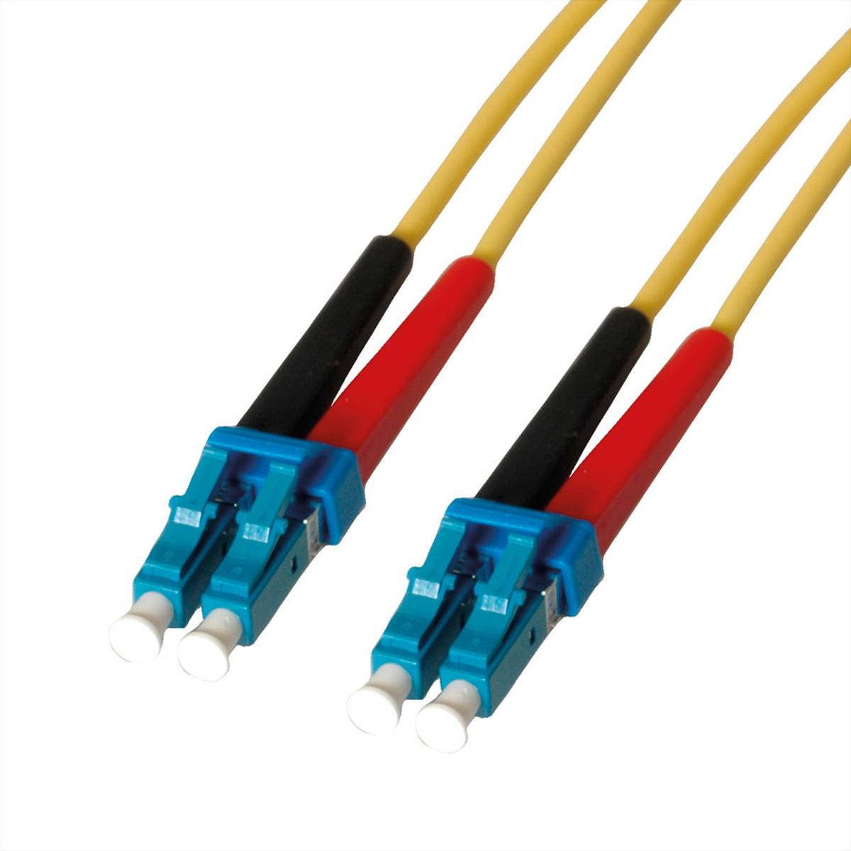 LEONI LWL-Kabel duplex 9/125µm, Suhner LC/LC, 20 m