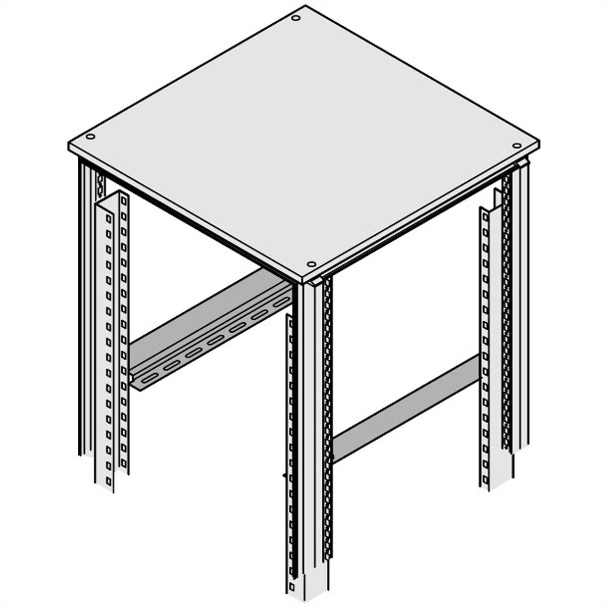 SCHROFF Gleitschiene - GLEITSCHIENEN SATZ 900T 10ST
