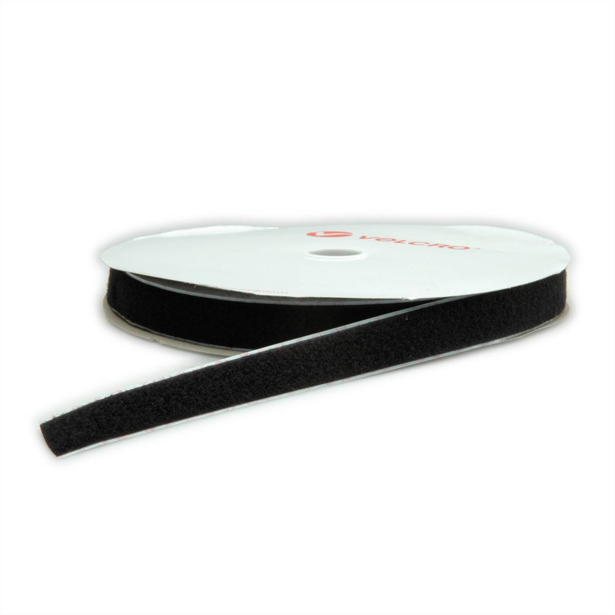 VELCRO® Flauschband L: 25m / B: 25mm, schwarz