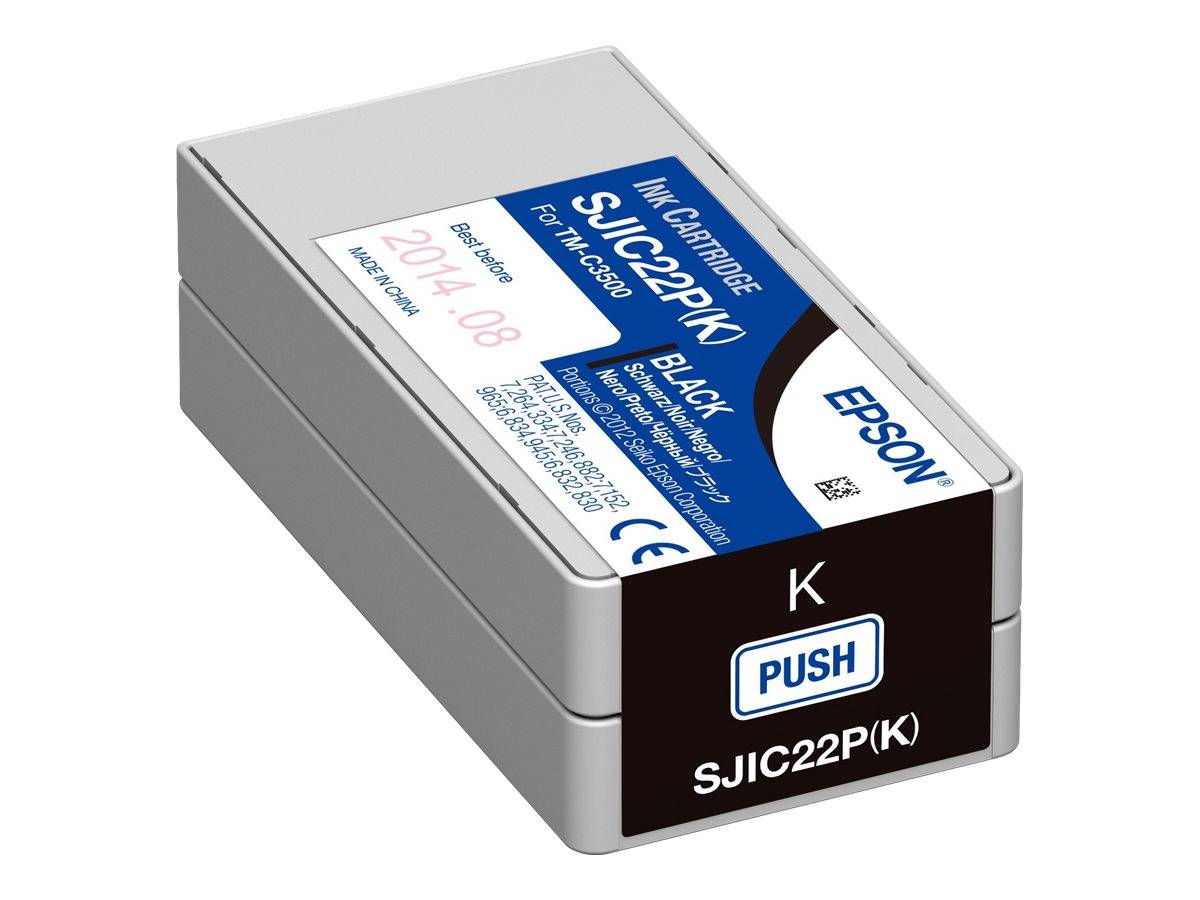 Epson schwarze Tintenpatrone mit der Bezeichnung 