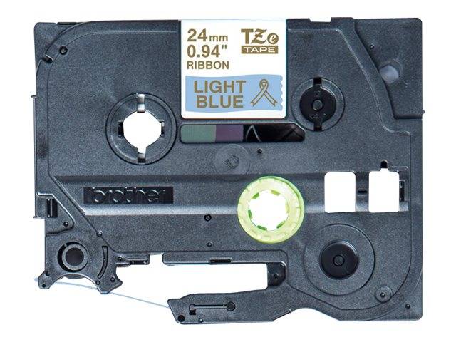 Brother TZe-RL54 - Seidig - Gold auf Hellblau - Rolle (2,4 cm x 4 m)