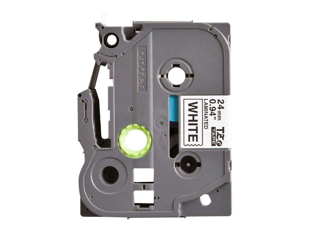 Brother Schrift Band TZe-251CIV für PTOUCH P-touch 24mm Schwarz auf Weiß 8m laminiert