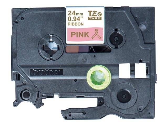 Brother TZe-RE54 - Seidig - Gold auf Pink - Rolle (2,4 cm x 4 m)